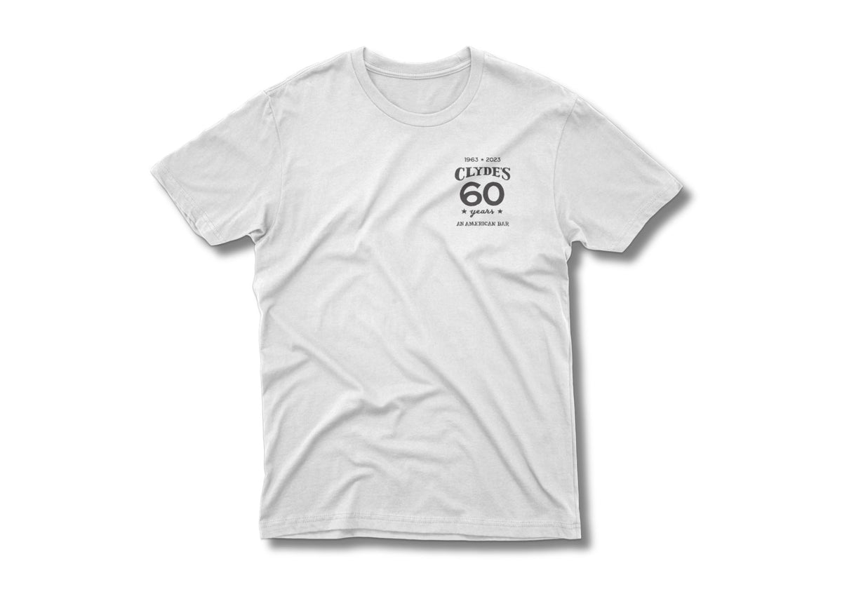 Clyde's 60th Anniversary TShirt Medium Size Only Clyde's Restaurant Group