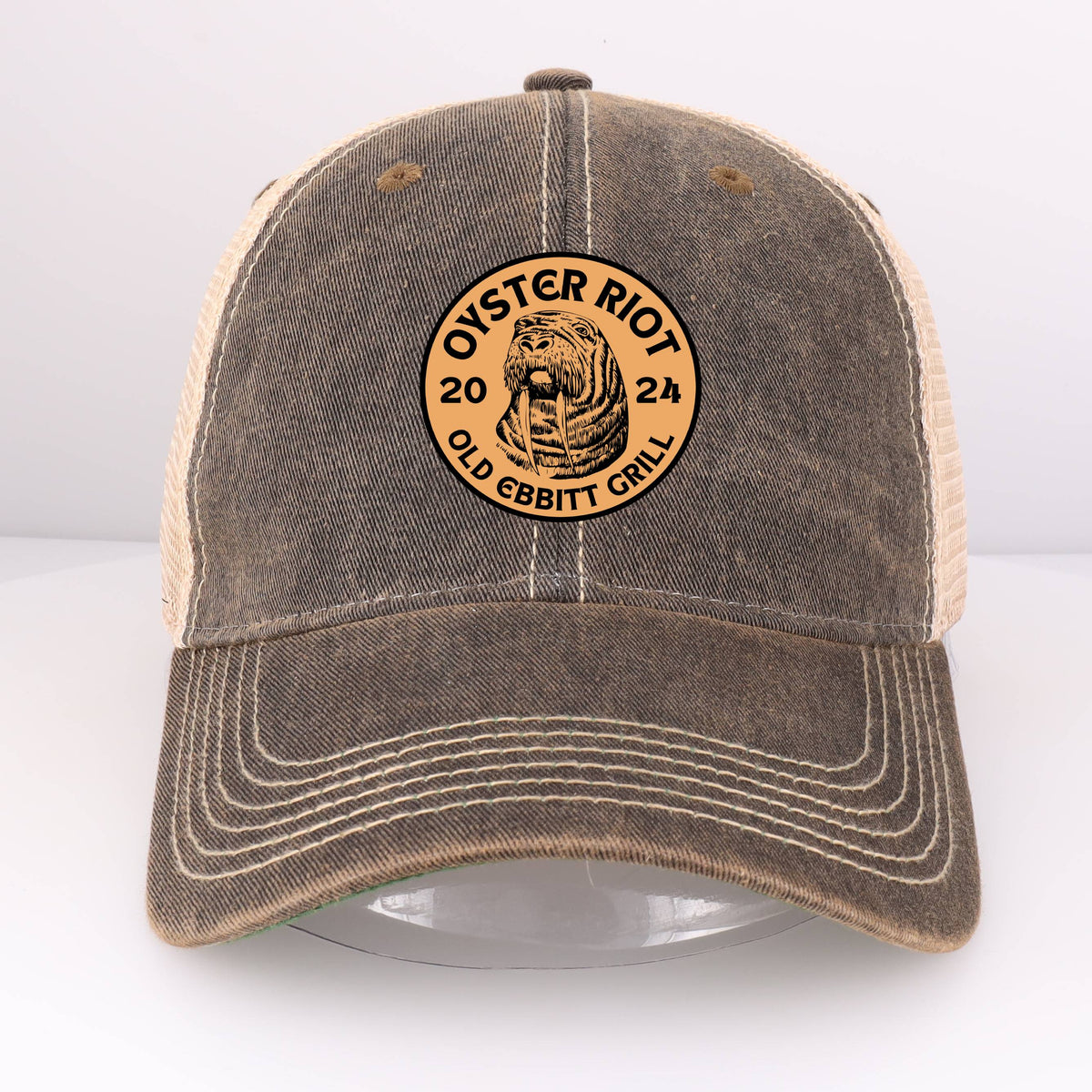 Fitzgerald Trucker Hat - 100% Polyester Mesh Back Snapback, Classic Richardson Style