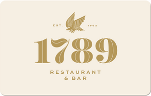 Open image in slideshow, 1789 Restaurant Gift Card
