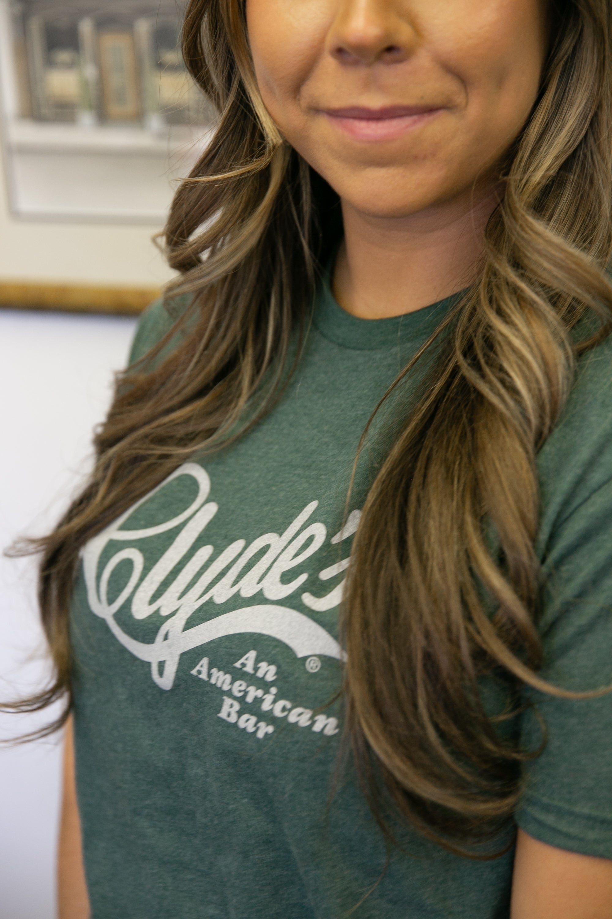 Clyde's Logo T-Shirt in Heather Forest Green