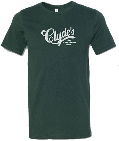 Clyde's Logo T-Shirt, Green, Small Only